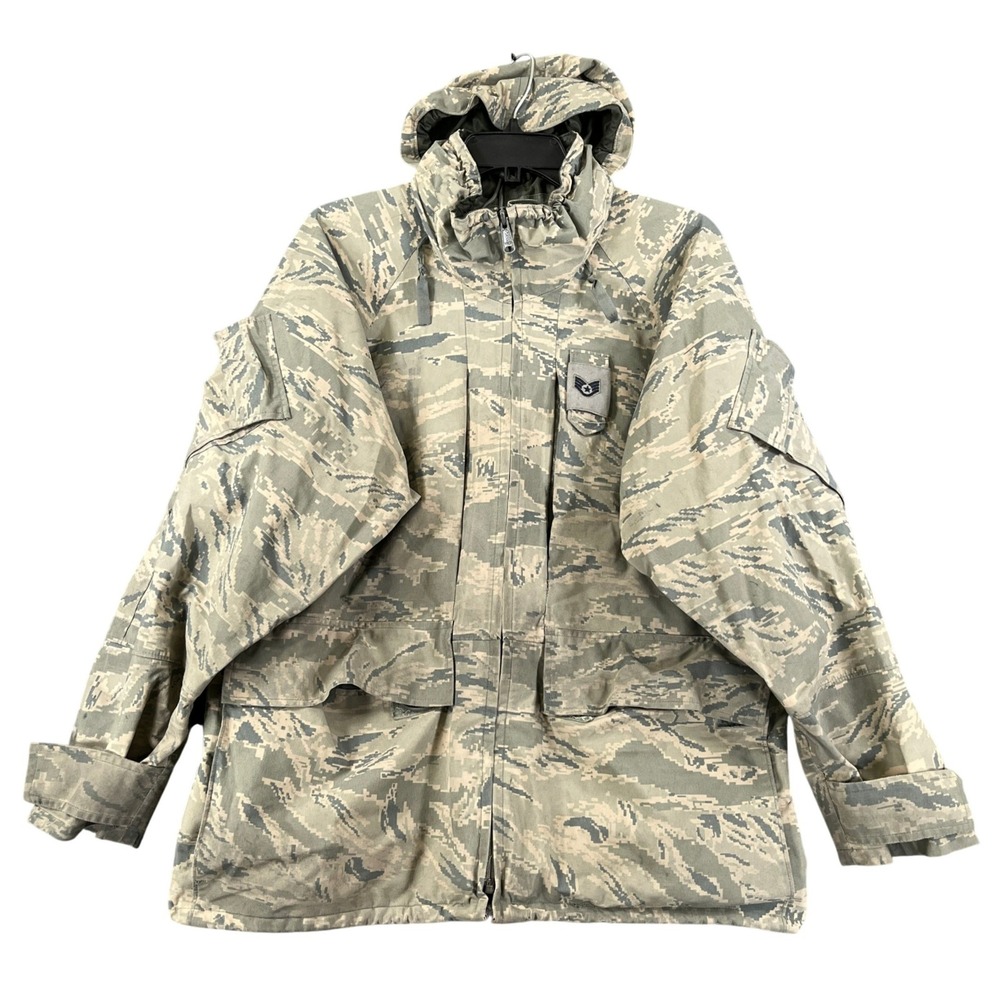 U.S. Air Force APECS GORE-TEX Parka MXS ABU Tiger Stripe Tactical Rain Coat USA‎